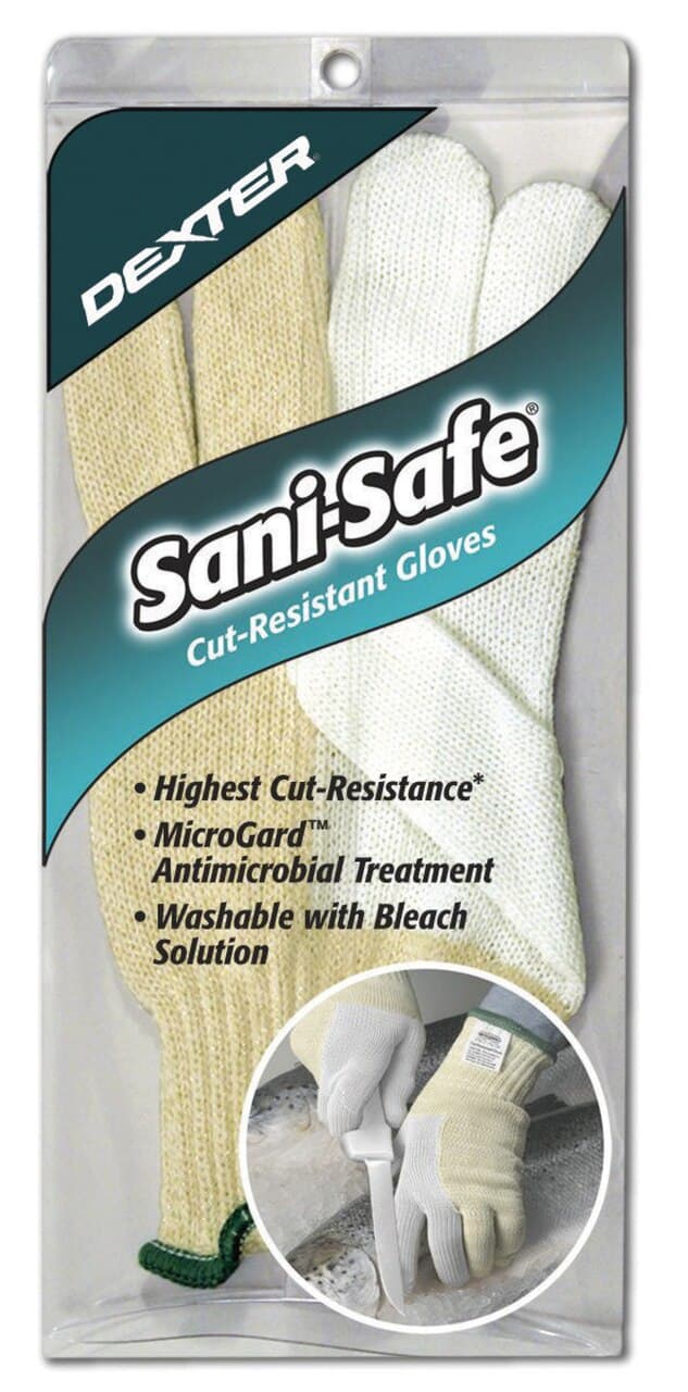Dexter Sani-Safe Cut Resistant Glove with Stainless Steel Core.