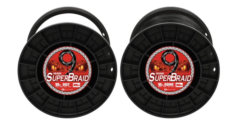 Yo-Zuri Super Braid 9 White 9-strand braided fishing line sold by the yard.