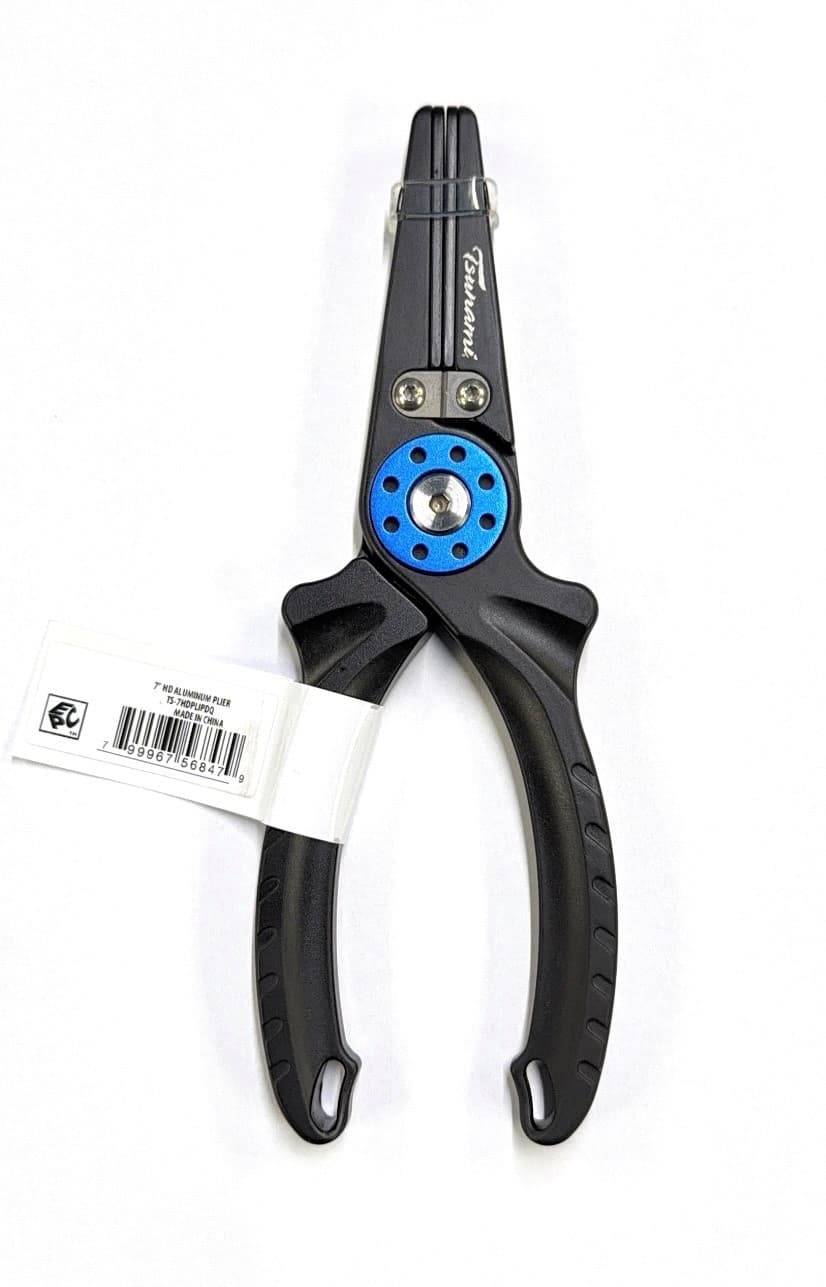 Tsunami 7" HD Pliers - Corrosion Resistant Saltwater Fishing Pliers with Sheath